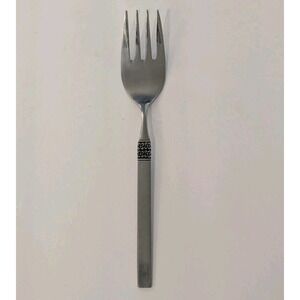Oneida Northland DANISH FLING Large Serving Fork Burnished Stainless Flatware